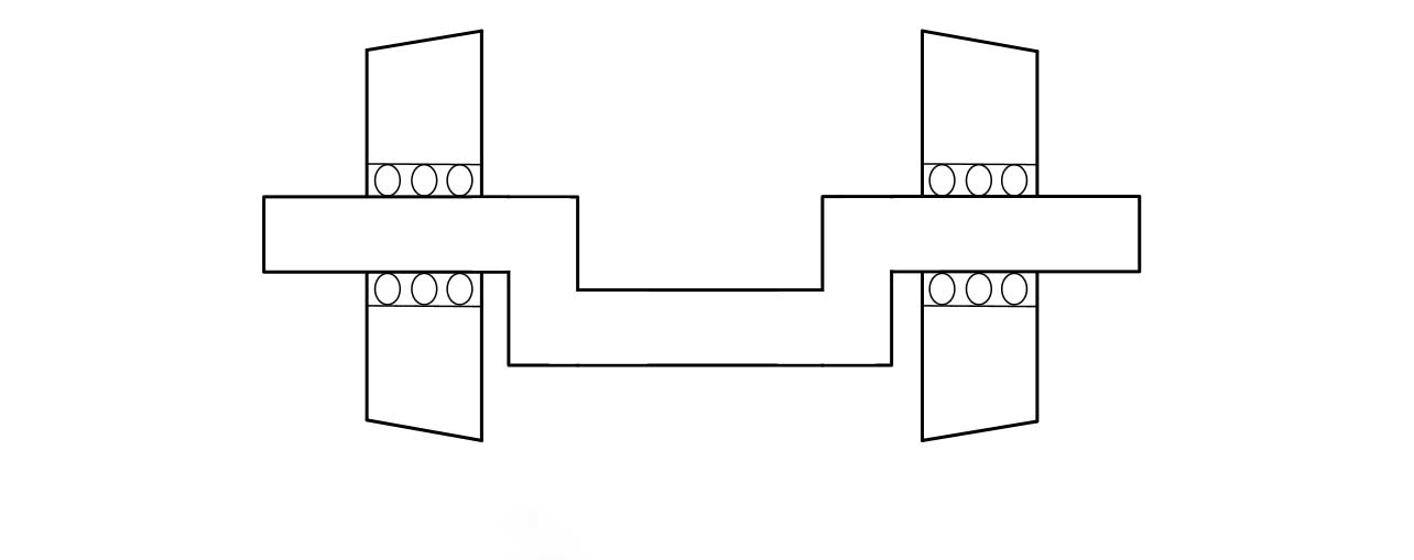 Low-floor independent railway wheelset