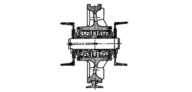 Wheels and tracks for overhead cranes