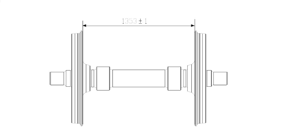 Railway wheelset structure